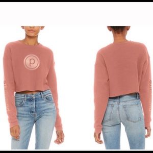 Cropped mauve PB Sweatshirt NWOT